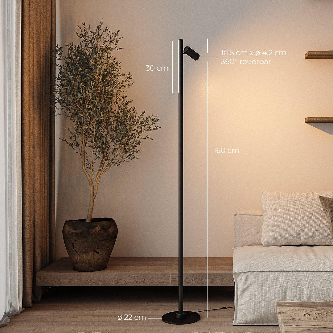 Schwarz / 1x Spot + 1x Beam