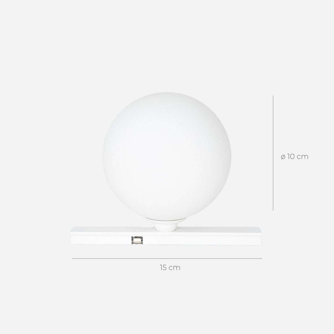 Weiß / 1x Spot + 1x Globe + 1x Beam