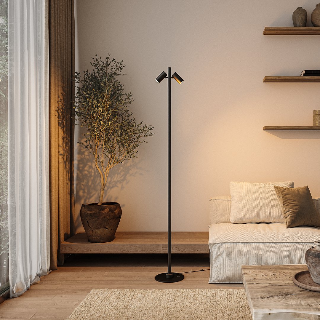 Schwarz / 2x Spot + 1x Beam