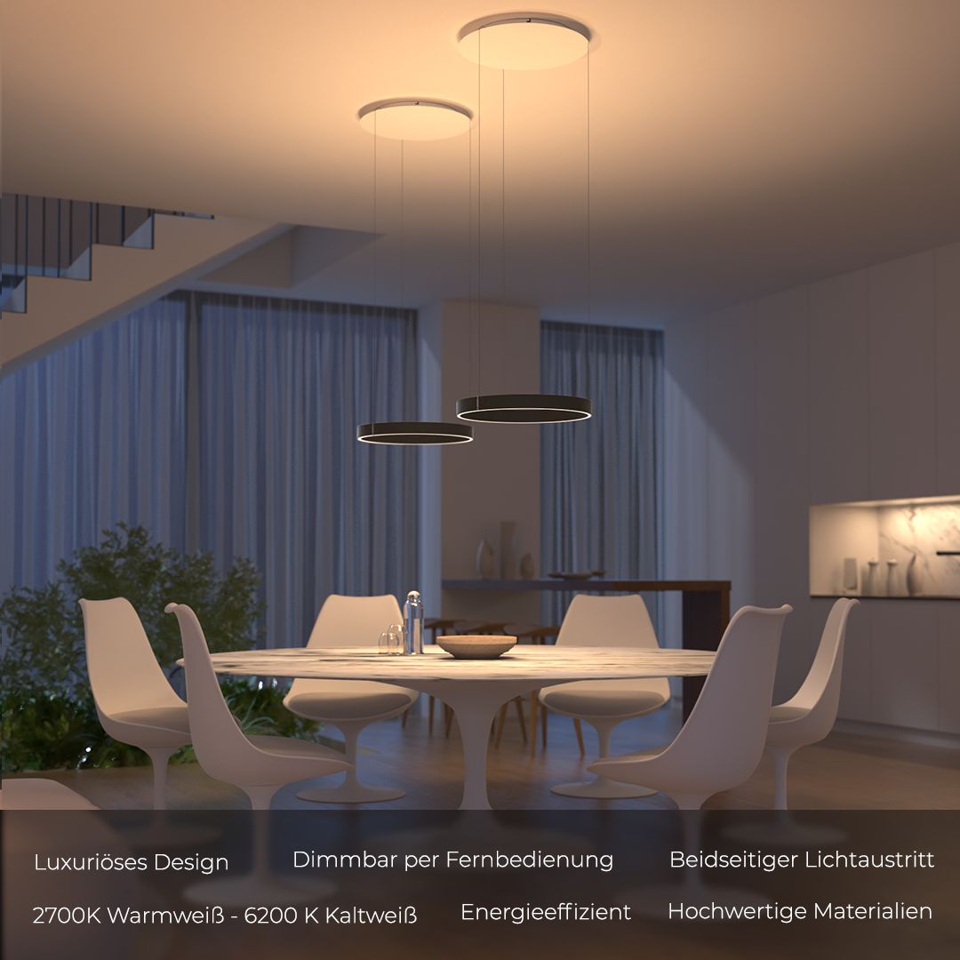 Schwarz Leder | [direkte & indirekte] Beleuchtung