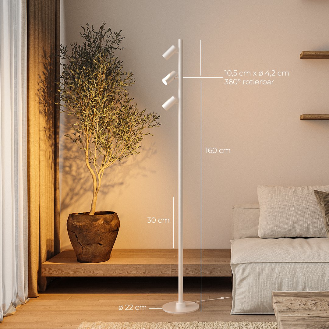 Weiß / 3x Spot + 1x Beam