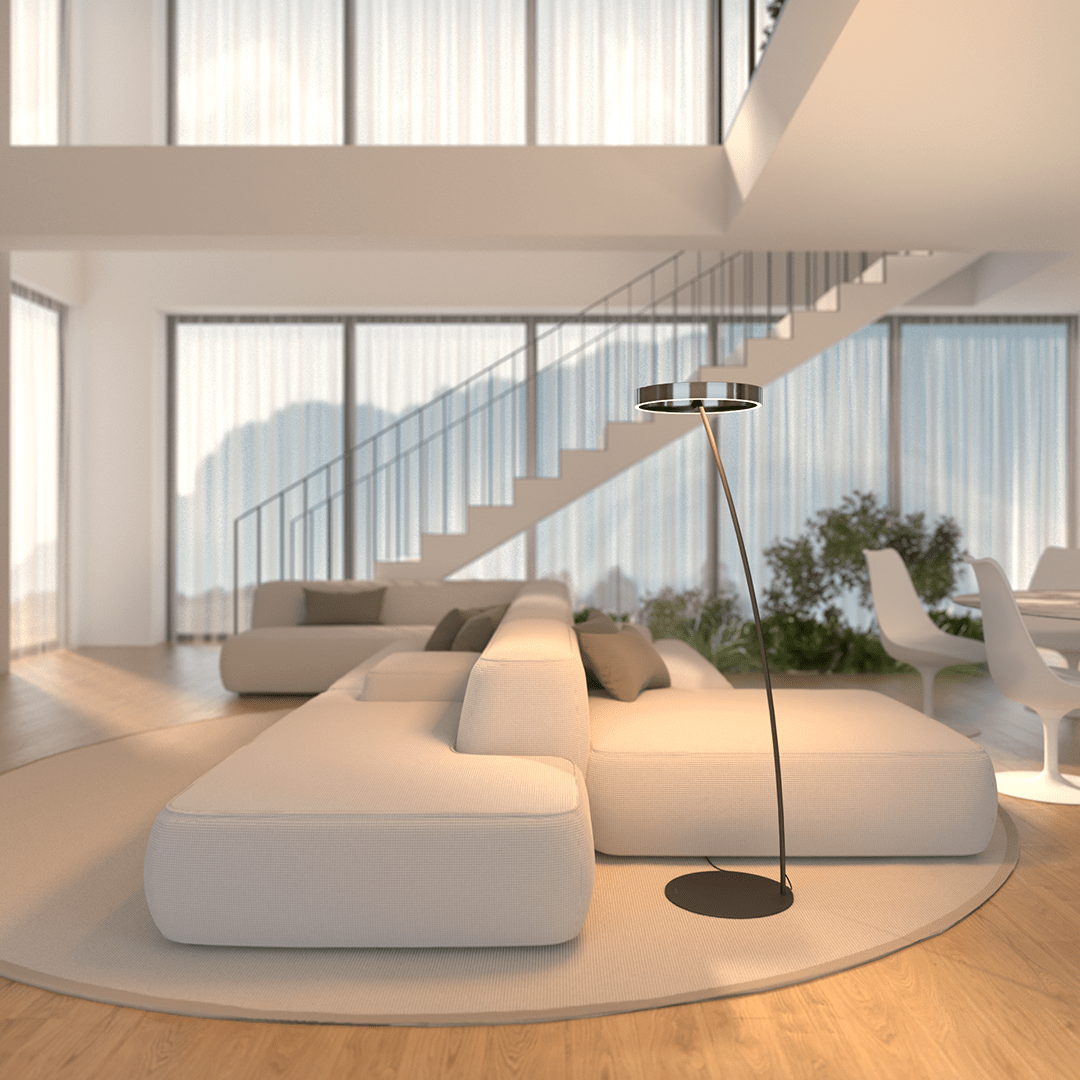 Chrom Schwarz | [Stufenlos dimmbar] per Fernbedienung
