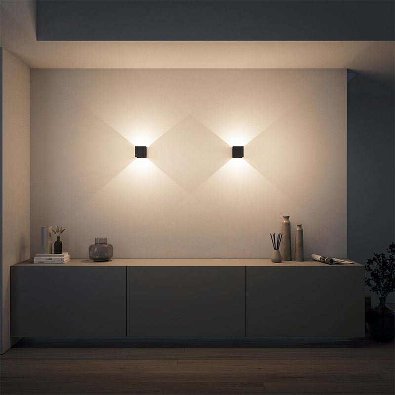 LED Akku Wandleuchte XENA für innen | Schwarz