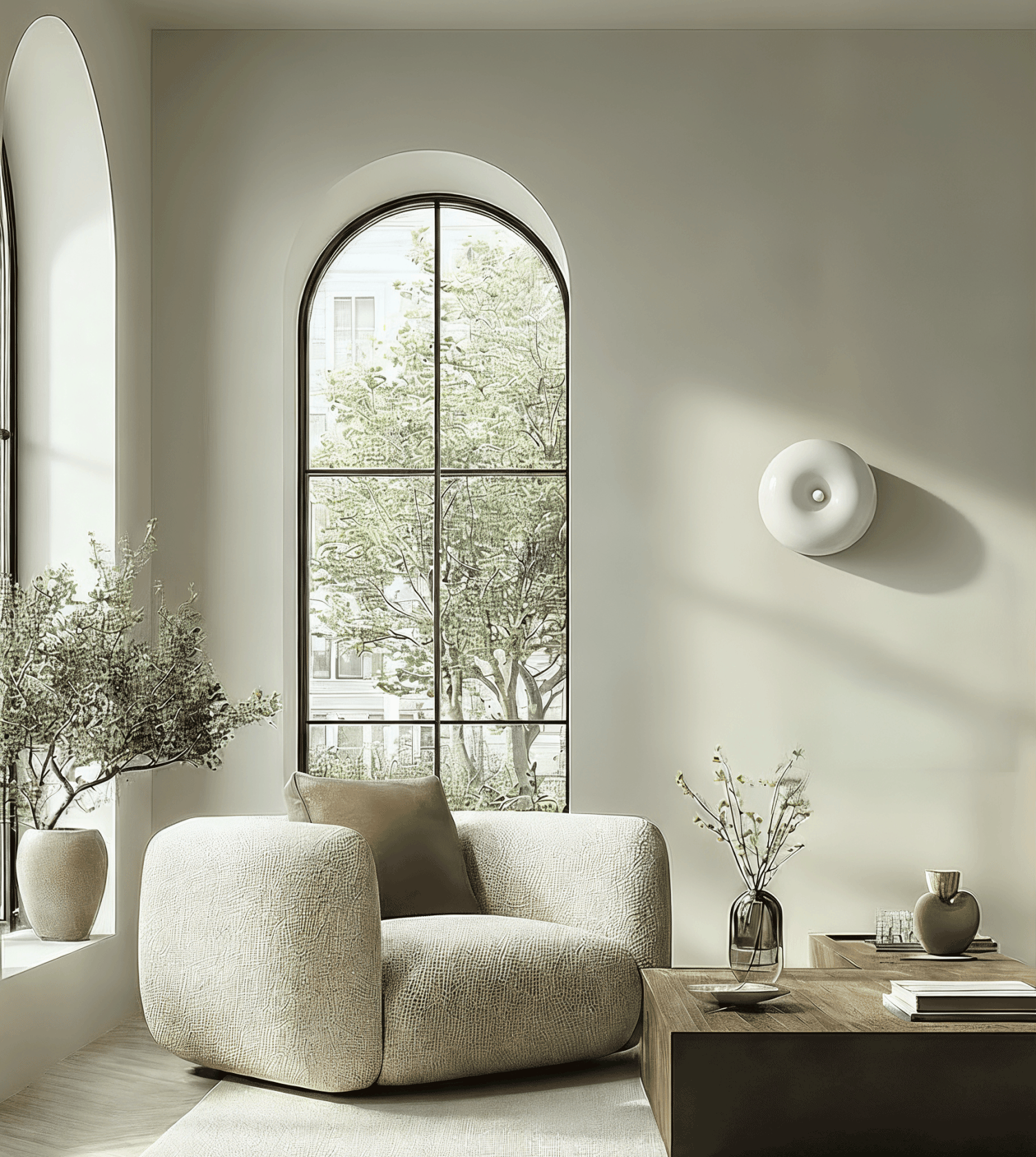 weiß / Wandanschluss