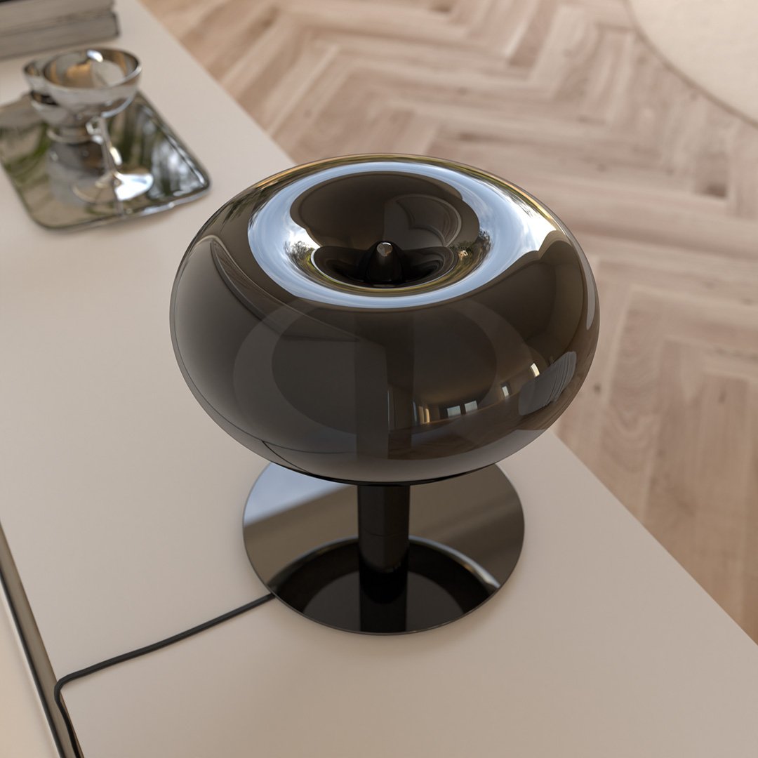 Schwarz chrom | [Mundgeblasenes] Glas
