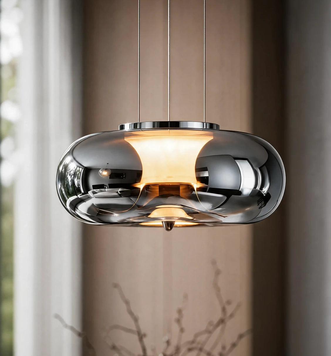 Mondgeblazen glas in een stijlvolle retro-look
