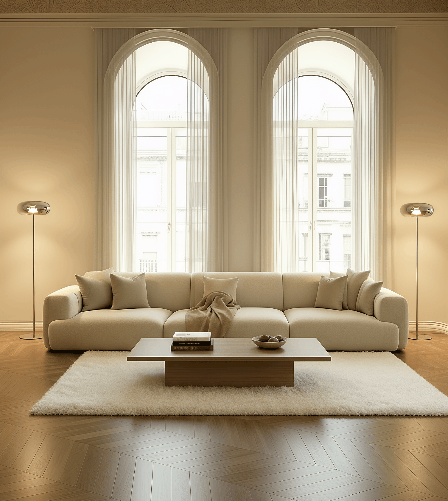 Stilvolle Eleganz im Pilzdesign – als moderne Stehleuchte