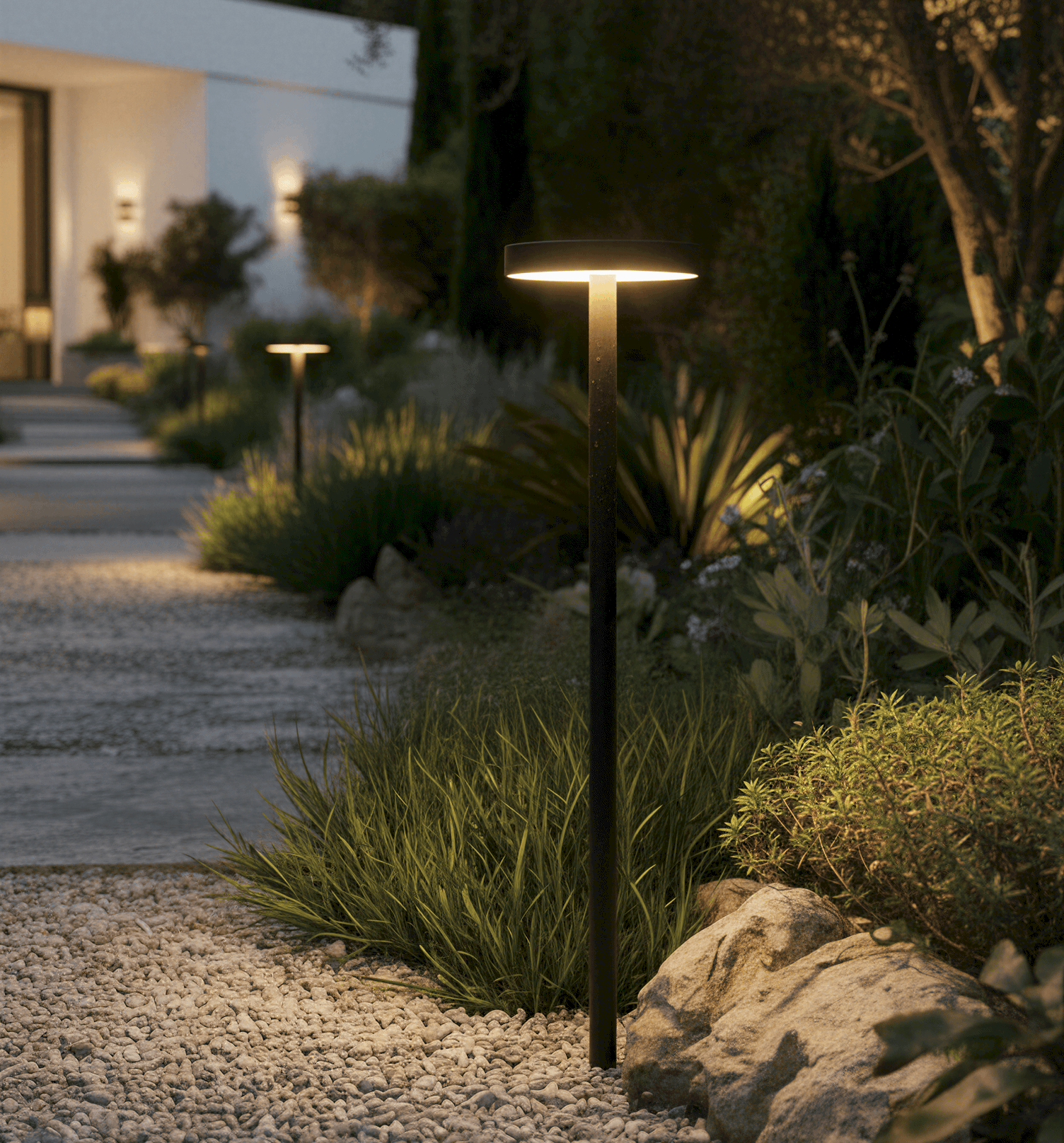 Harmonisches Licht in runder Form