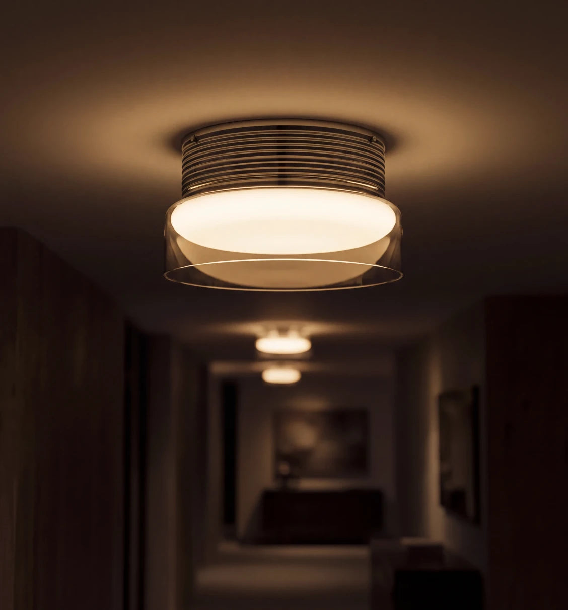 Glas und Chrom im Retro-Design