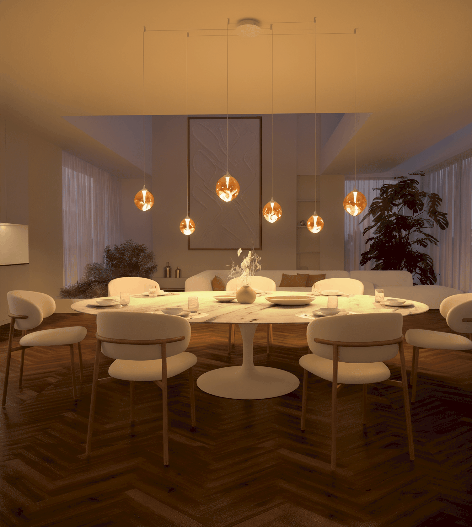 Weiß | [Luxuriöse Atmosphäre] bei Tag & Nacht