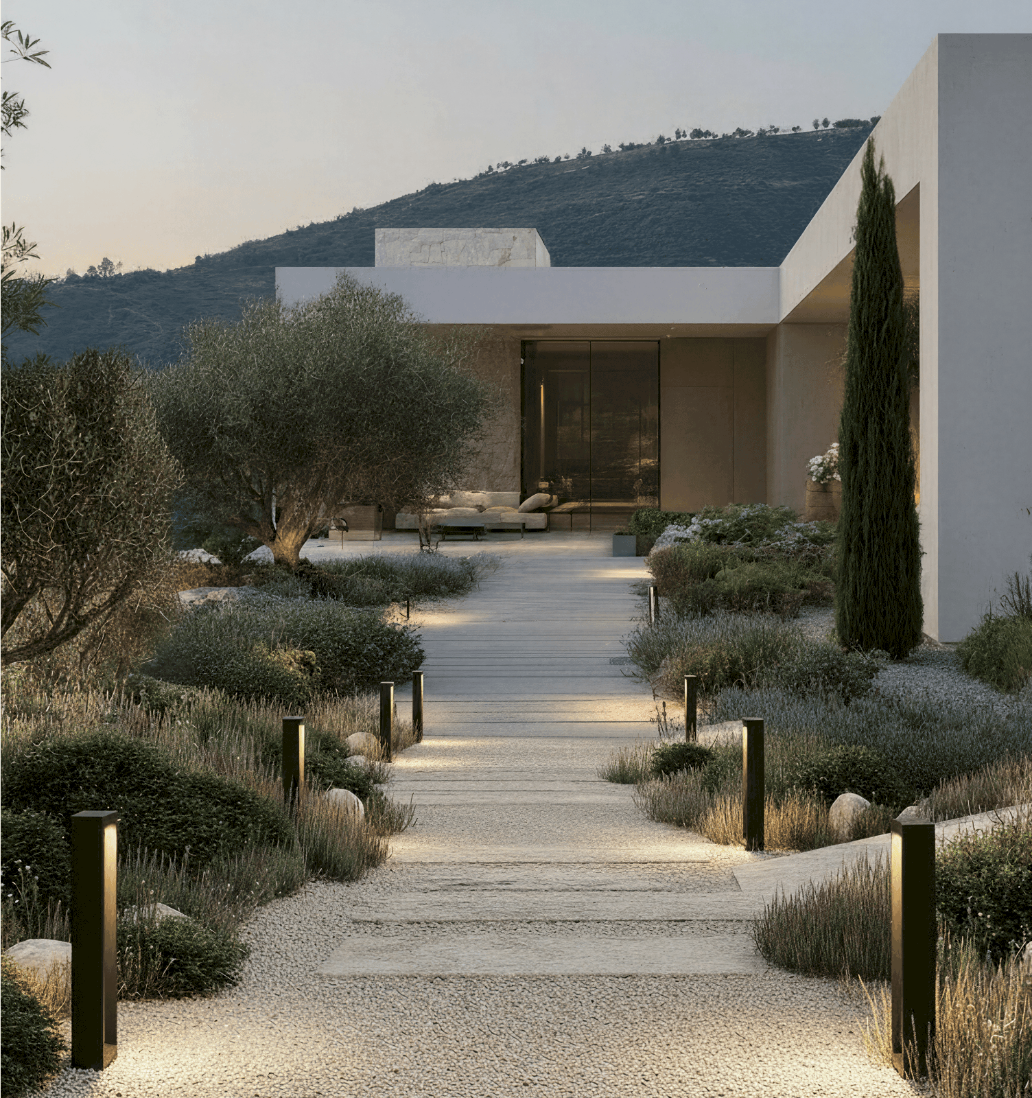 Sanfte Lichtverteilung für harmonische Außenräume