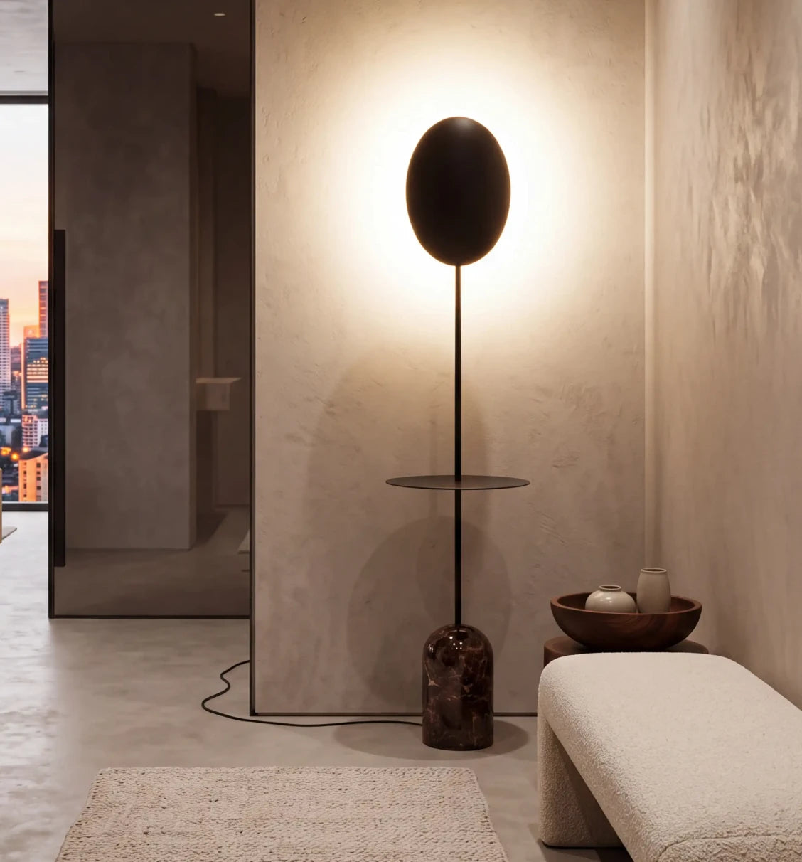 A marble base that makes every lamp unique