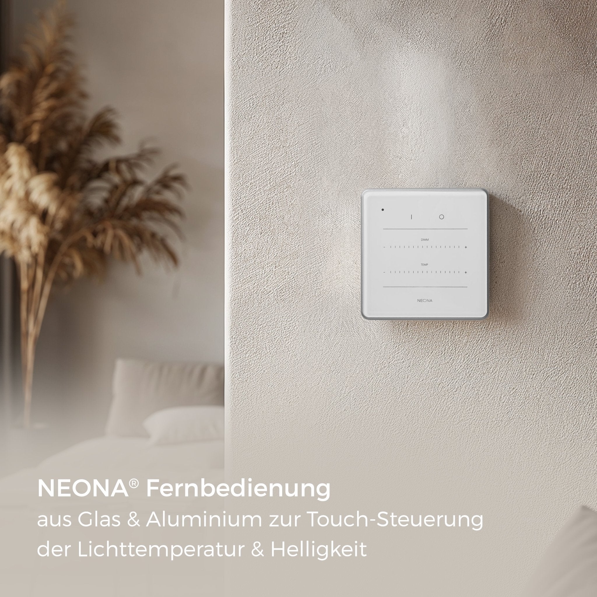 Weiß | hochwertige Fernbedienung aus [Glas]