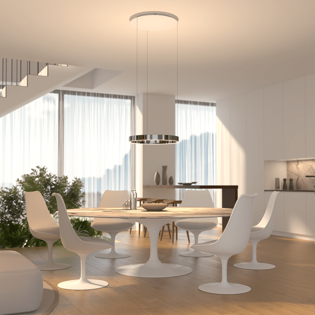 Chrom Schwarz | [Stufenlos dimmbar] per Fernbedienung