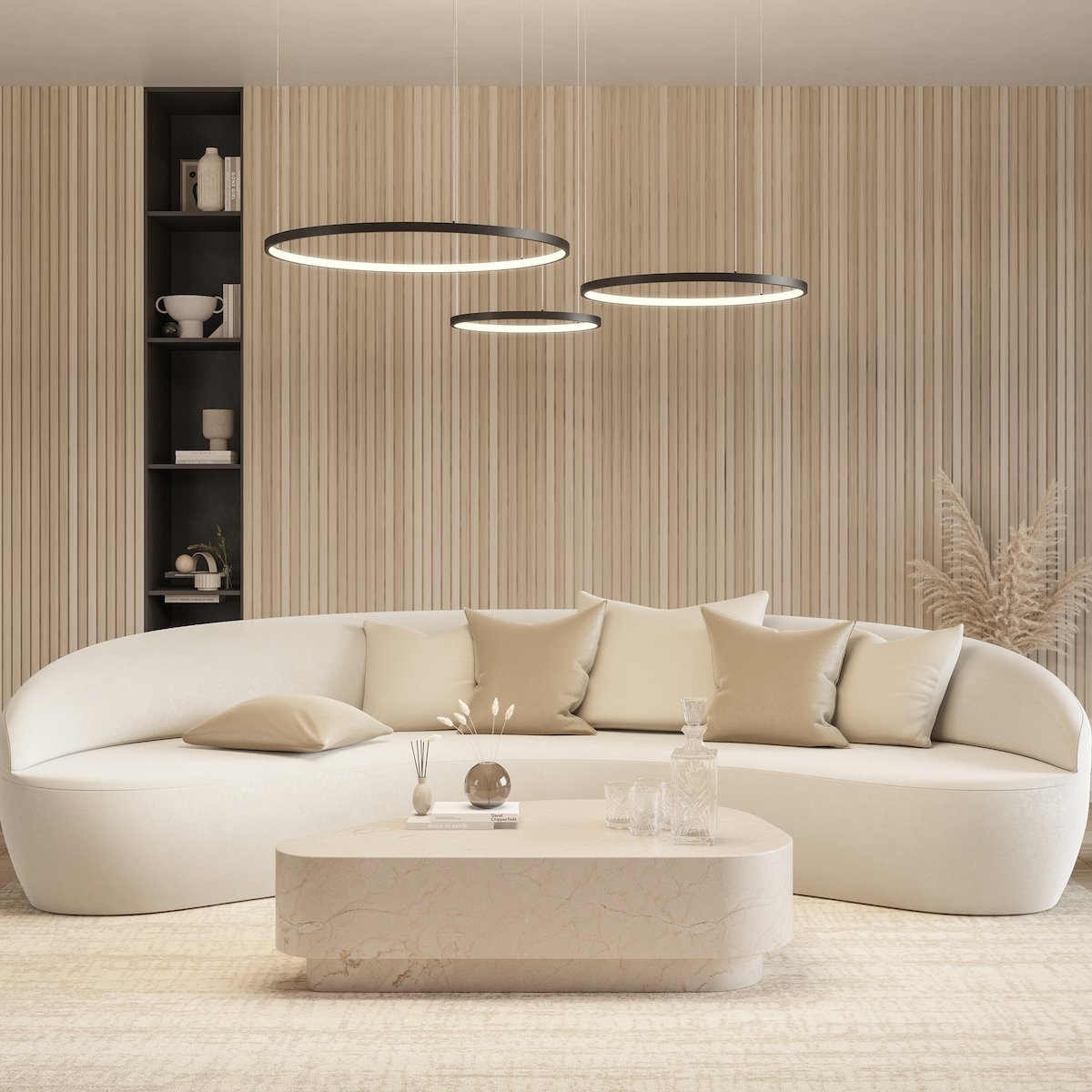 Ring LED Deckenleuchte dimmbar für Wohn & Esszimmer – Neona